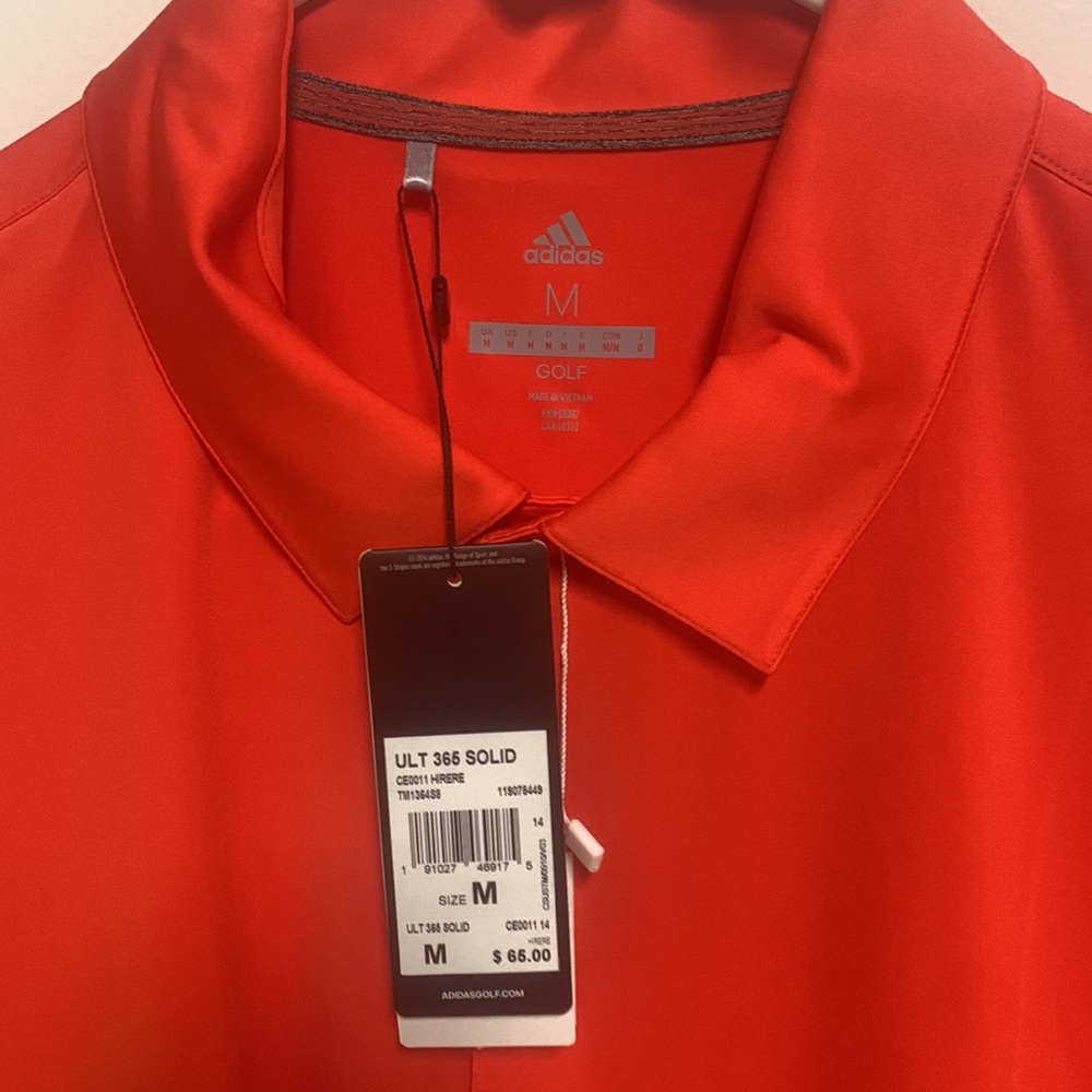 Adidas Mens Golf Polo Ultimate 365 Shirt Size Medium NWT - Picture 2 of 7